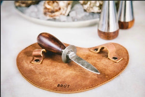 Ostronkniv från Brüt med läderhandske,